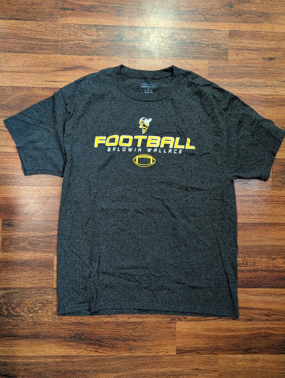 Baldwin Wallace Yellow Jacket Football, Gray, Large, Champion